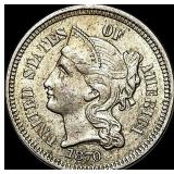 1870 Nickel Three-Cent Piece UNCIRCULATED