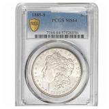 1885-S Morgan Silver Dollar PCGS MS64