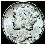 1940 Silver Mercury Dime CHOICE BU