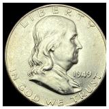 1949-S Silver Franklin Half Dollar CHOICE BU