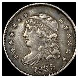 1835 Capped Bust Half Dime NEARLY  UNCIRCULATED N