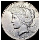 1934-D Silver Peace Dollar CLOSELY  UNCIRCULATED