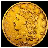 1834 Gold $5 Classic Head Half Eagle LIGHTLY  CIR