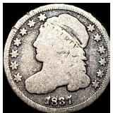 1837 Capped Bust Dime NICELY CIRCULATED NICELY CI