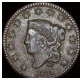 1831 Coronet Head Large Cent NEARLY  UNCIRCULATED