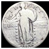 1927-S Silver Standing Liberty Quarter  LIGHTLY C