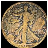 1916-S Walking Liberty Half Dollar NICELY  CIRCUL