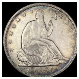 1854 Arrows Seated Liberty Half Dollar CHOICE  BU