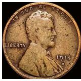 1914-D Lincoln Wheat Cent LIGHTLY CIRCULATED