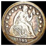 1849-O Silver Seated Liberty Dime LIGHTLY  CIRCUL