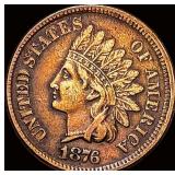 1876 Indian Head Cent NEARLY UNCIRCULATED