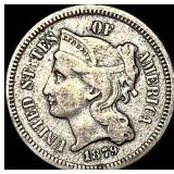 1879 Nickel Three-Cent Piece LIGHTLY  CIRCULATED