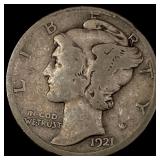 1921-D Silver Mercury Dime NICELY CIRCULATED