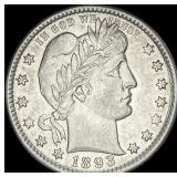 1893-O Silver Barber Quarter CLOSELY  UNCIRCULATE