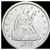 1875-S Silver Twenty Cents CLOSELY  UNCIRCULATED