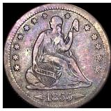 1855-S Arrows Seated Liberty Quarter NICELY CIRCU