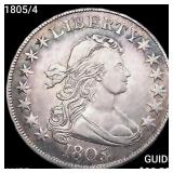 1805/4 Draped Bust Half Dollar HIGH GRADE