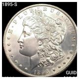 1895-S Morgan Silver Dollar CHOICE BU