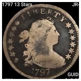 1797 13 Stars JR-2 Draped Bust Dime LIGHTLY CIRCUL