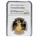 1995-W 1oz $50 Gold Eagle NGC PF70 Ultra Cameo