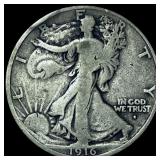 1916-S Standing Liberty Half Dollar NICELY CIRCULA
