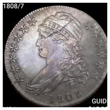 1808/7 Capped Bust Half Dollar UNCIRCULATED