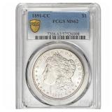 1891-CC Morgan Silver Dollar PCGS MS62