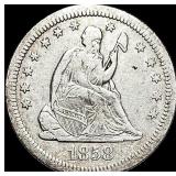 1858-S Seated Liberty Quarter NEARLY  UNCIRCULATE