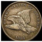 1858 Flying Eagle Cent NEARLY UNCIRCULATED