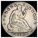 1853-O Silver Seated Liberty Half Dollar NICELY C