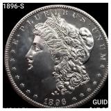 1896-S Morgan Silver Dollar CHOICE BU PL