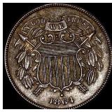 1864 Two-Cent Piece CHOICE AU