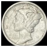 1918-S Silver Mercury Dime CLOSELY  UNCIRCULATED