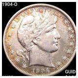 1904-O Barber Half Dollar CHOICE AU