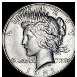 1921 Silver Peace Dollar LIGHTLY CIRCULATED