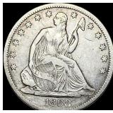 1868-S Seated Liberty Half Dollar NEARLY UNCIRCUL