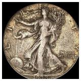 1938-D Silver Half Dollar Walking Liberty LIGHTLY