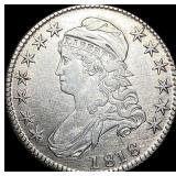 1818 Capped Bust Half Dollar NEARLY  UNCIRCULATED