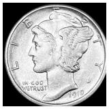 1918-S Silver Mercury Dime CHOICE AU