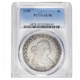 1799 Draped Bust Dollar PCGS AU50
