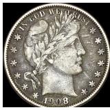 1908-O Silver Barber Half Dollar HIGH GRADE