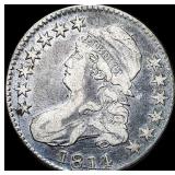 1814 Capped Bust Half Dollar LIGHTLY CIRCULATED