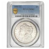 1884-CC Morgan Silver Dollar PCGS MS63