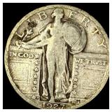 1927-S Silver Standing Liberty Quarter  LIGHTLY C