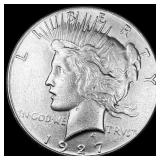 1927-S Silver Peace Dollar CHOICE AU