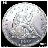 1868 Seated Liberty Dollar CHOICE BU+