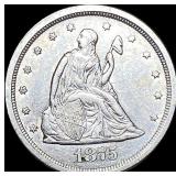 1875-S Silver Twenty Cents CLOSELY  UNCIRCULATED