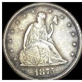 1875-CC Silver Twenty Cents NEARLY  UNCIRCULATED