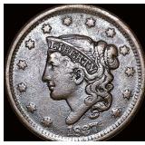 1837 Coronet Head Large Cent ABOUT  UNCIRCULATED