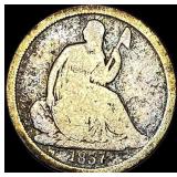 1857 Seated Liberty Dime NICELY CIRCULATED